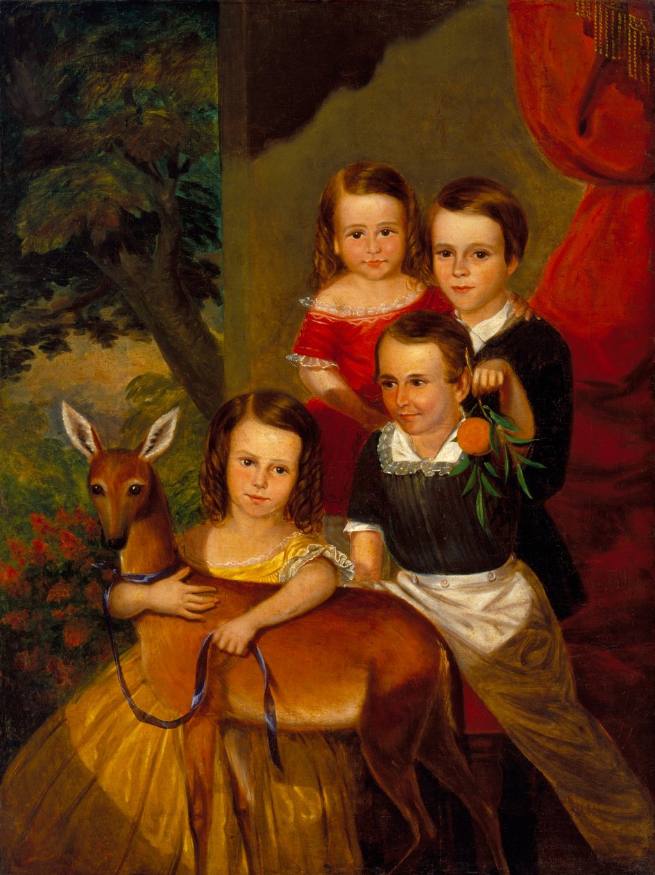 Portrait of the Jones Children of Galveston by Thomas Flintoff