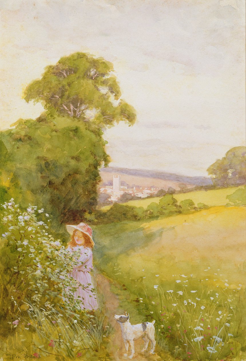 Picking Flowers by Thomas Frederick Mason Sheard