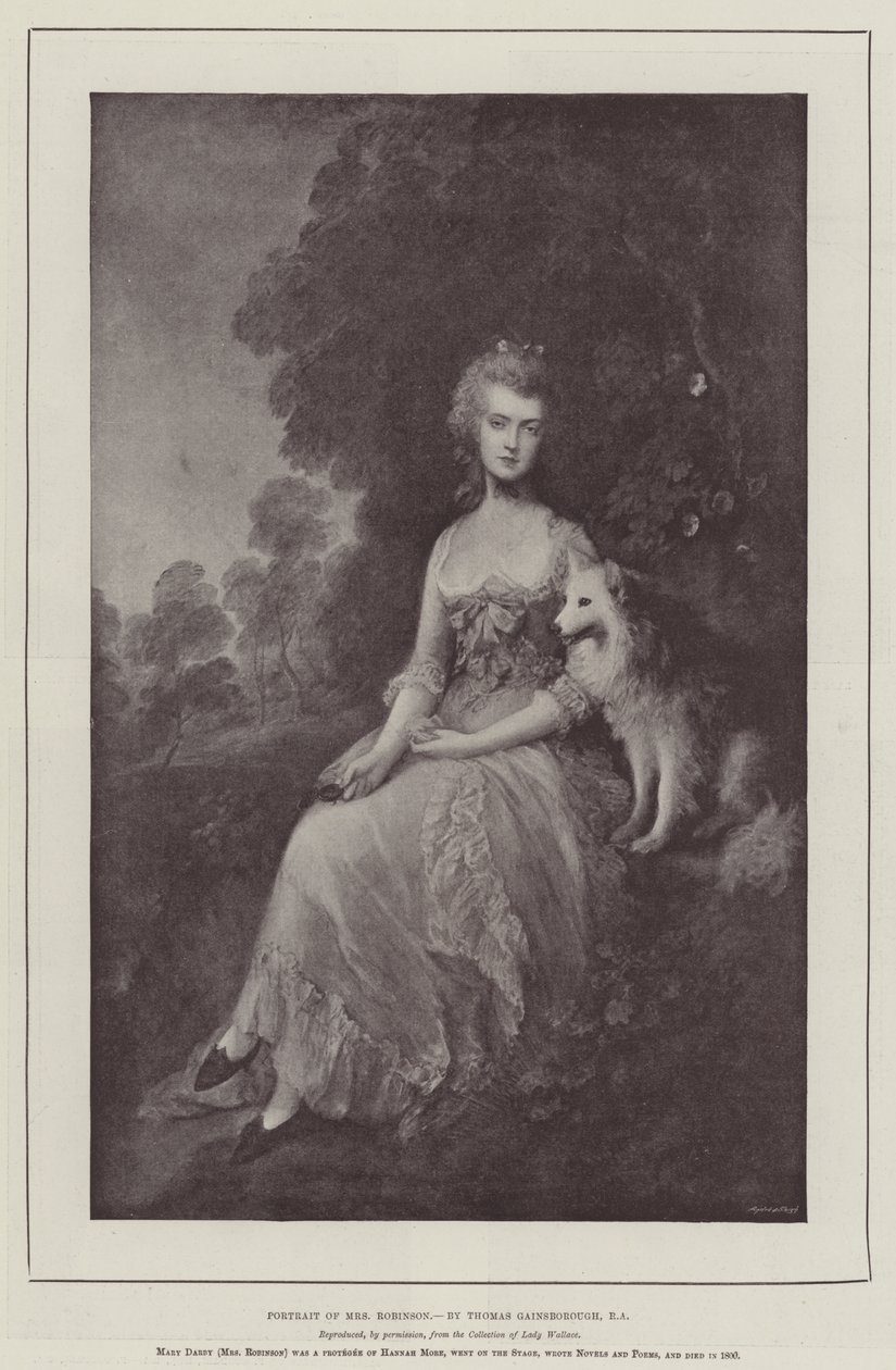 Portrait of Mrs Robinson by Thomas Gainsborough