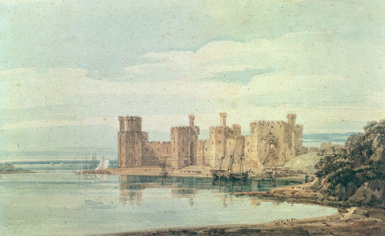Caernarvon Castle by Thomas Girtin