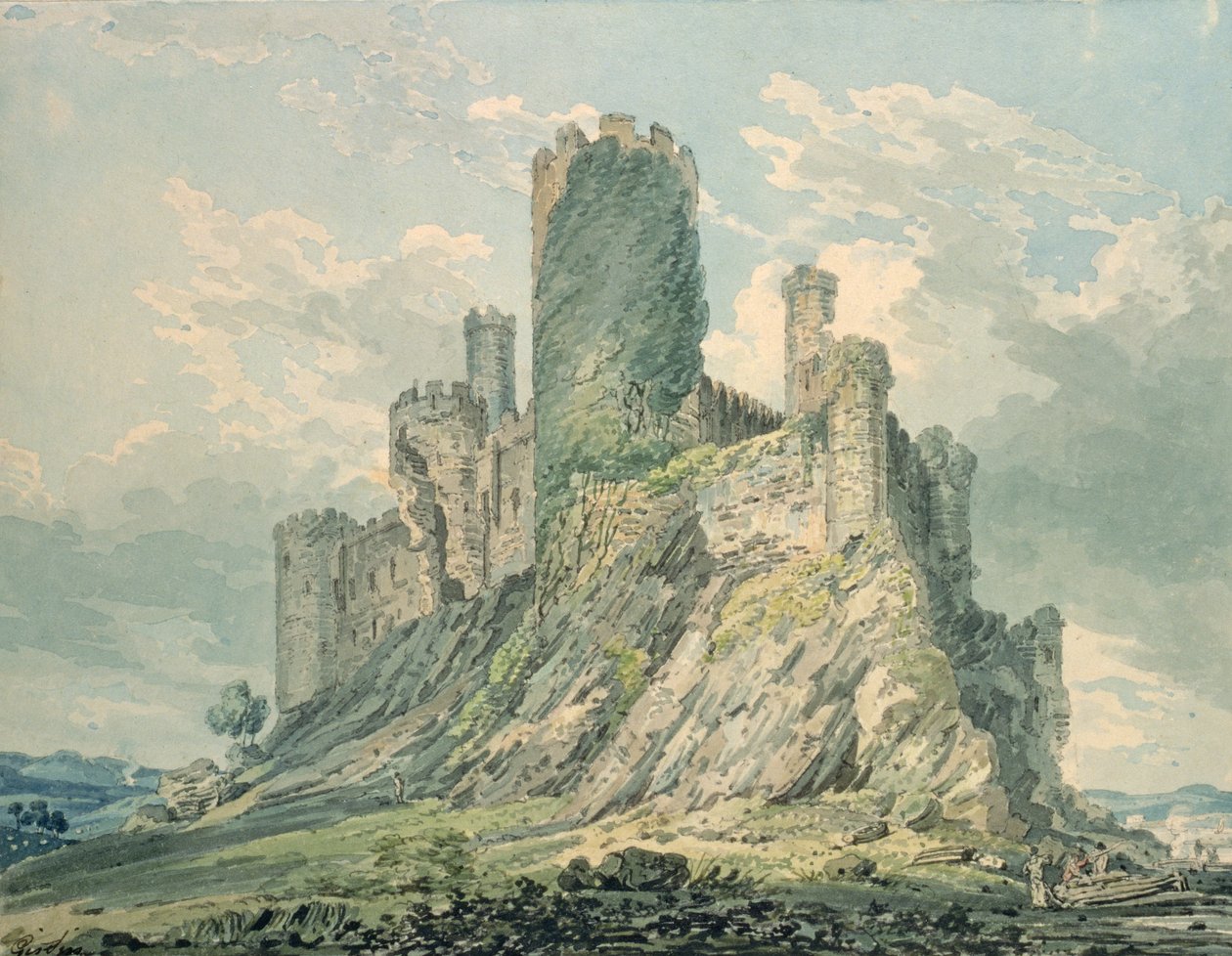 Conway Castle, 18th Century by Thomas Girtin