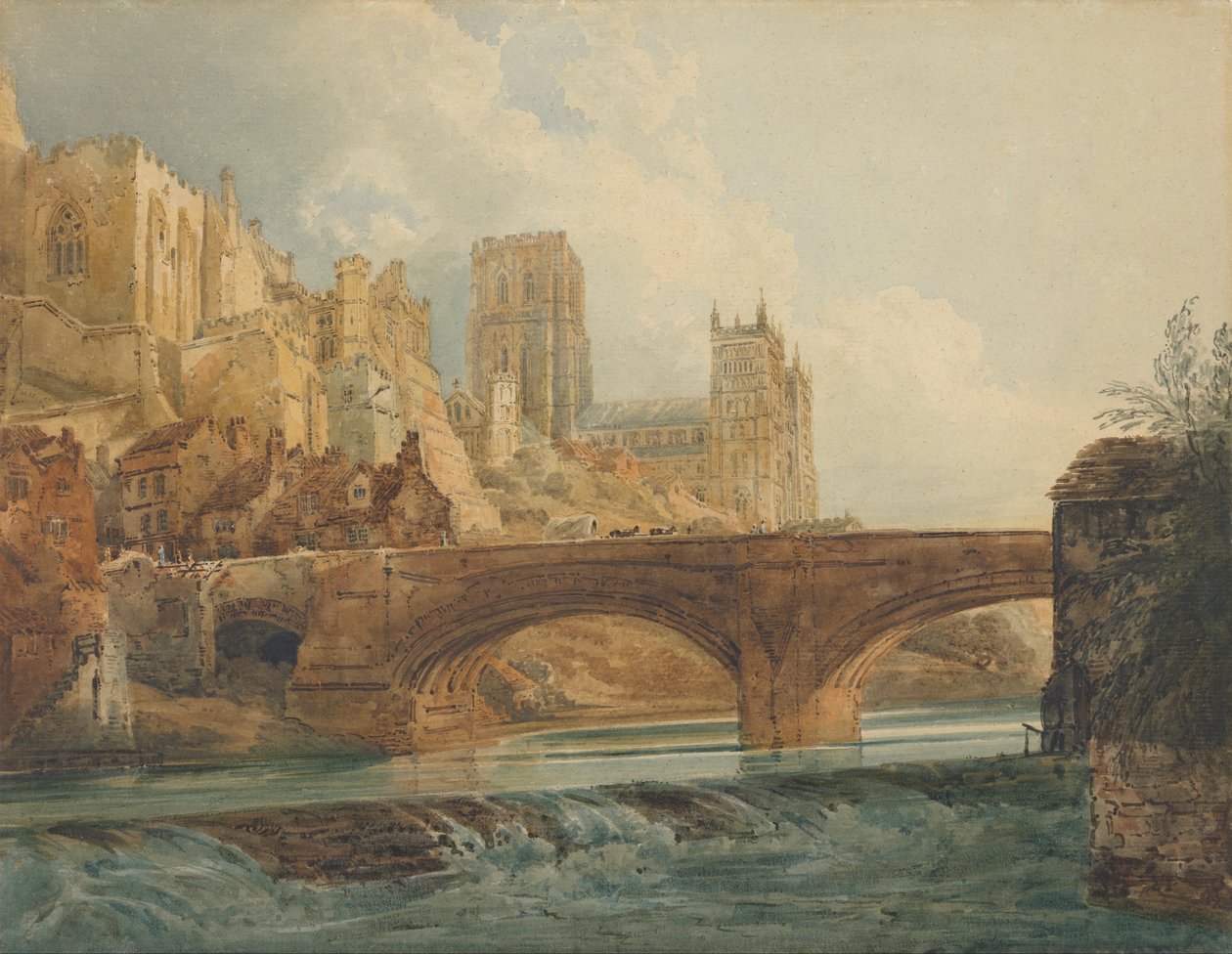 Durham Cathedral and Castle by Thomas Girtin