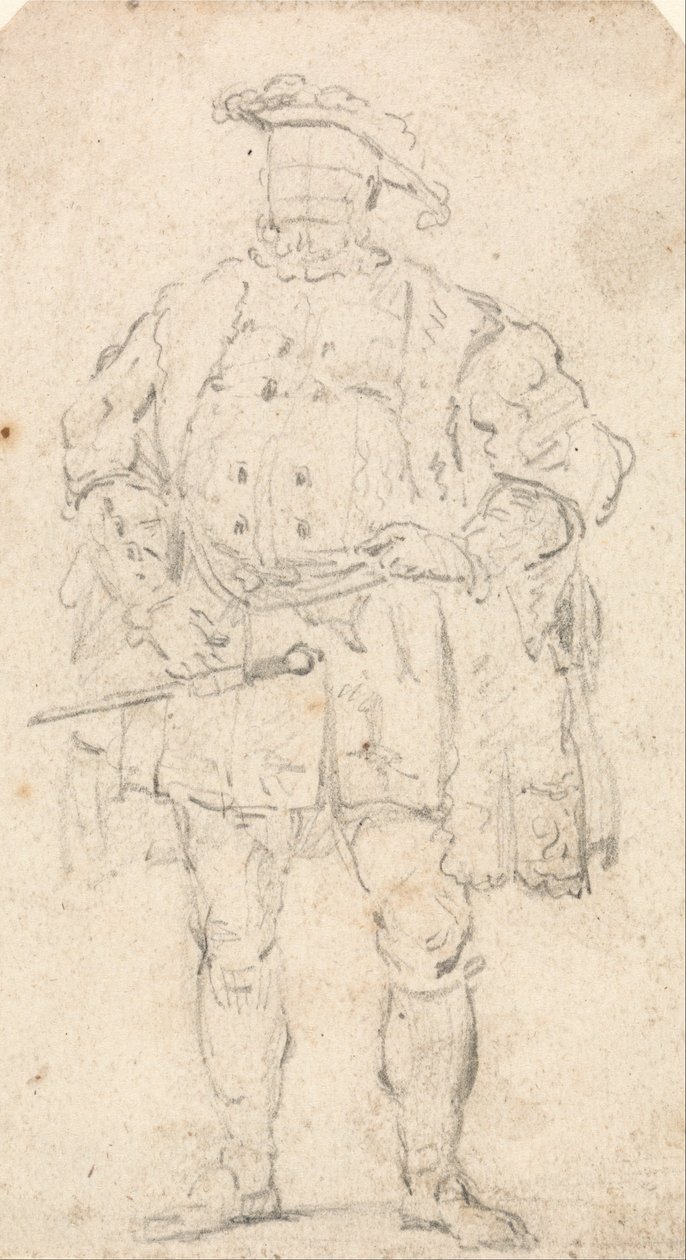 Figure Costume Study of Henry VIII by Thomas Girtin