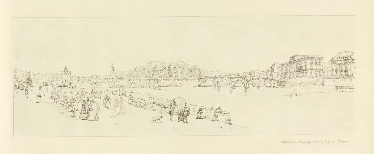 View of Pont Neuf, c.1802 by Thomas Girtin