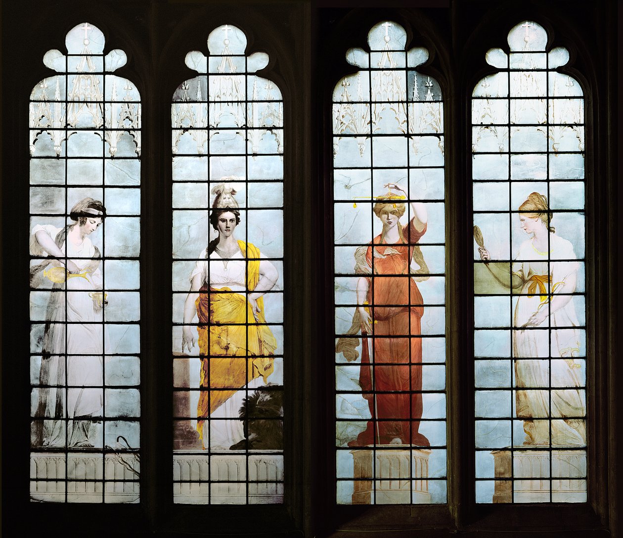 Four of the Seven Cardinal Virtues (detail) by Thomas Jervais