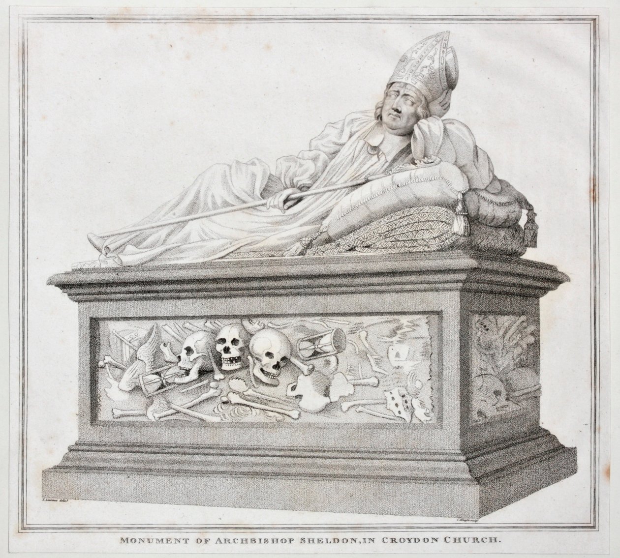 Monument of Archbishop Sheldon in Croydon Church, 1794 by Thomas Lawrence