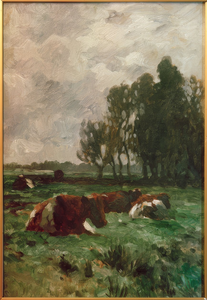 Cows in the Meadow by Thomas Ludwig Herbst