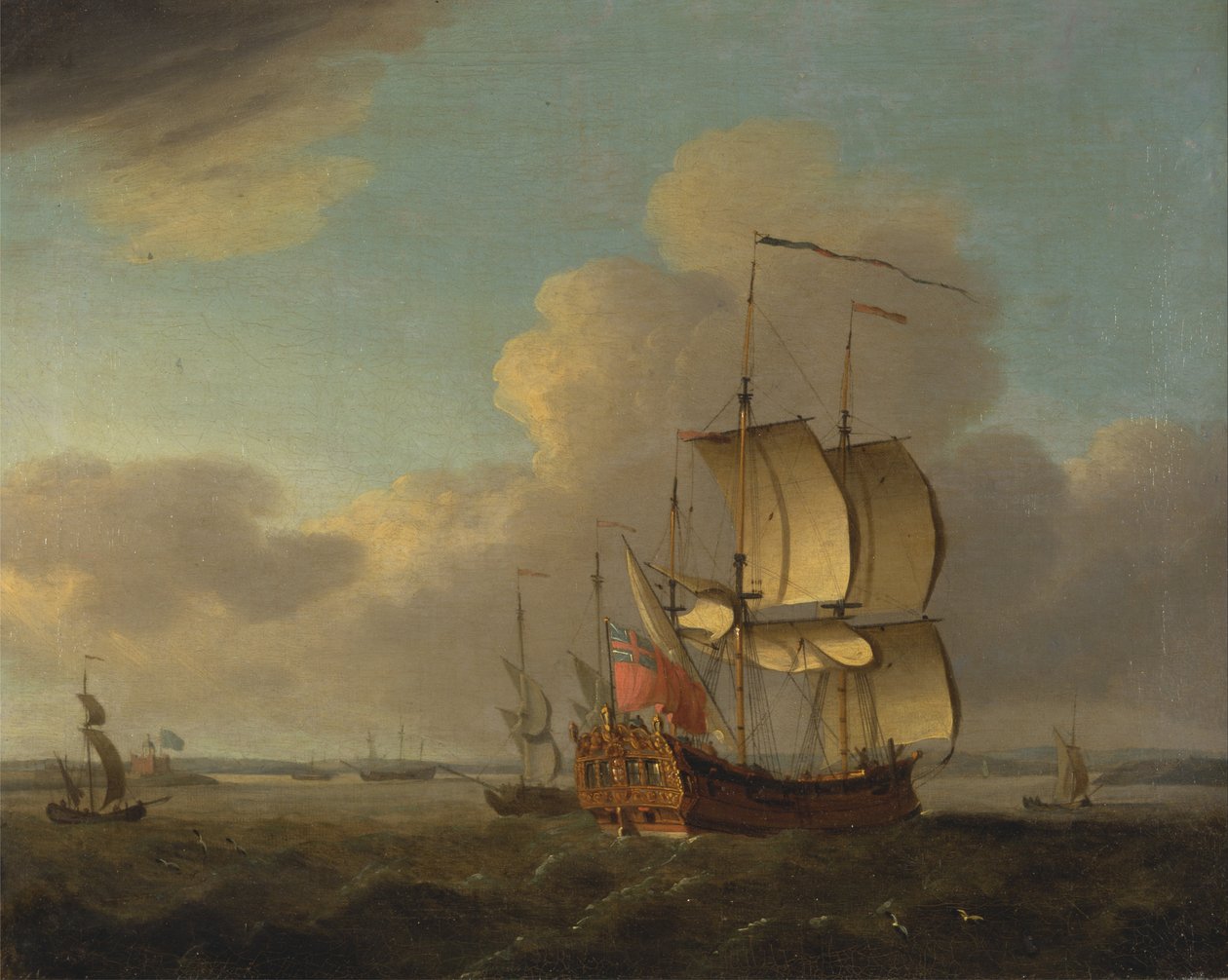 Shipping in the Thames Estuary by Thomas Mellish