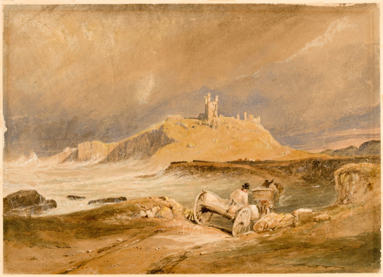 Dunstanburgh Castle by Thomas Miles Richardson