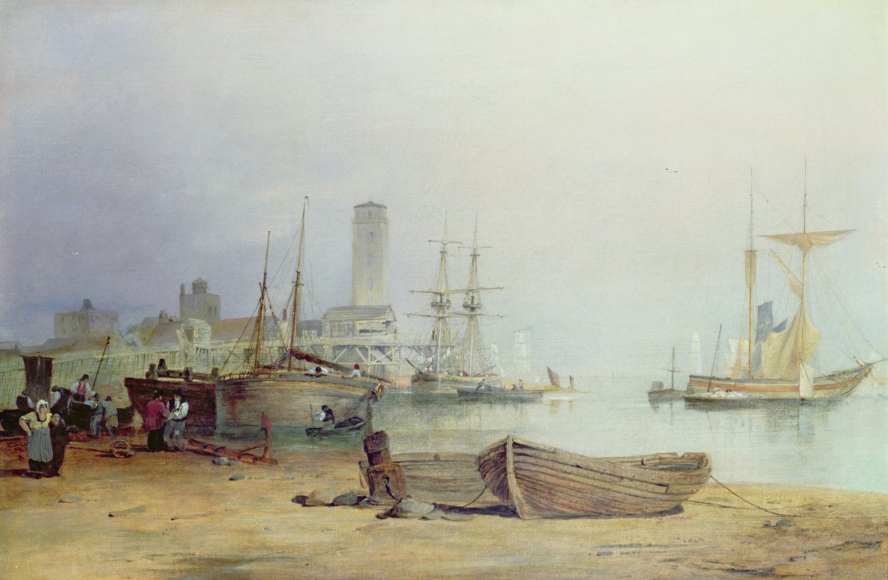Low Lights, North Shields by Thomas Miles Richardson