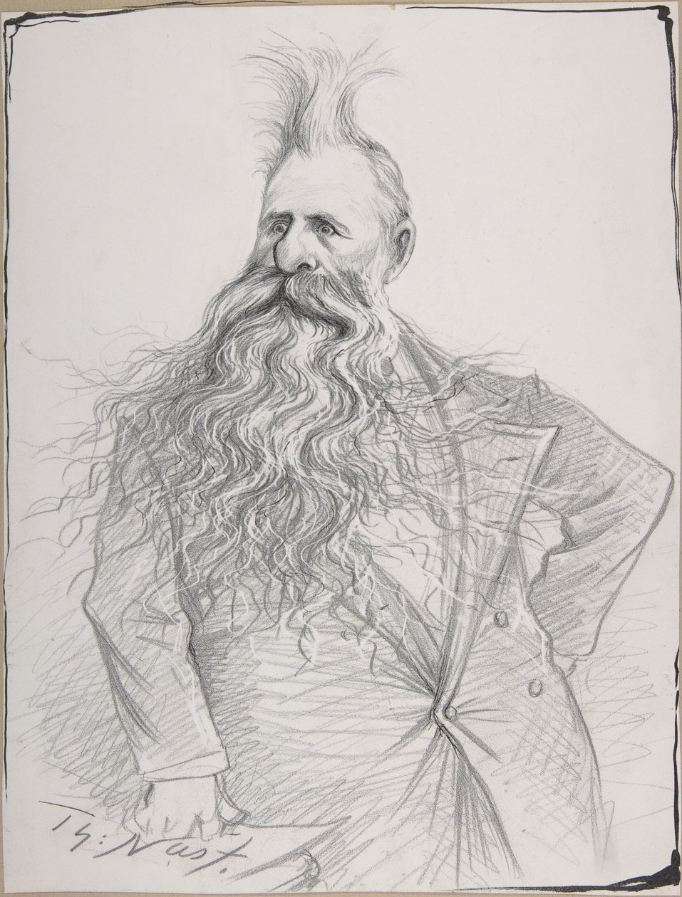Caricature of Senator Joseph N. Dolph by Thomas Nast
