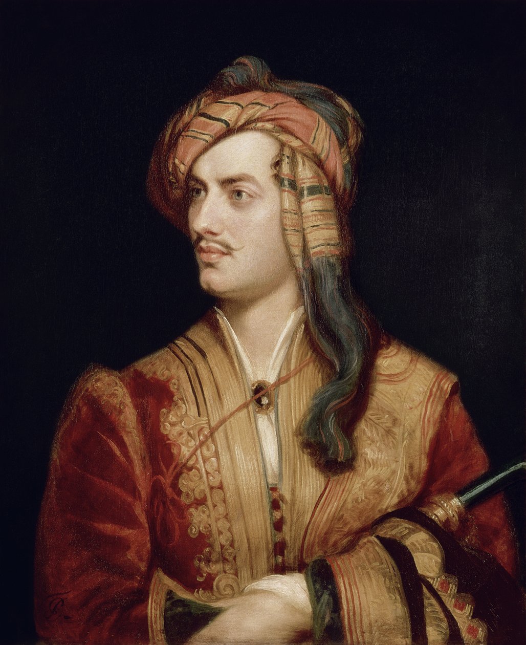 Portrait of George Gordon, 6th Baron Byron of Rochdale in Albanian Dress, 1813 by Thomas Phillips