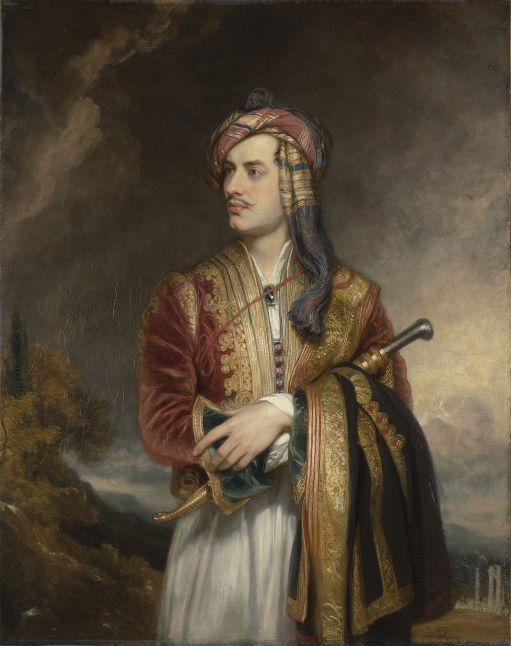 Portrait of Lord Byron in Albanian Dress (1788-1824) by Thomas Phillips