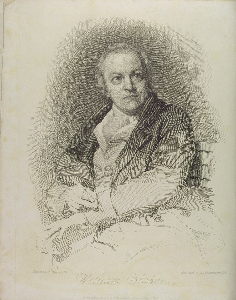 Portrait of William Blake, frontispiece from 