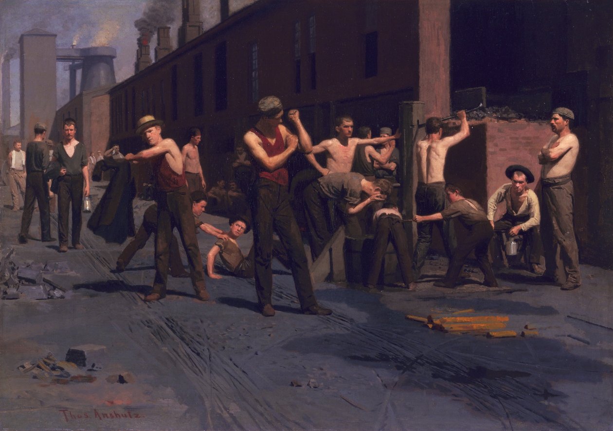 The Ironworkers Noontime by Thomas Pollock Anshutz