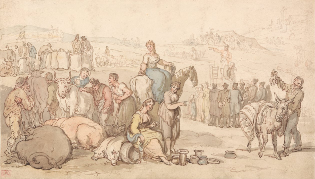A Fair in the Country by Thomas Rowlandson