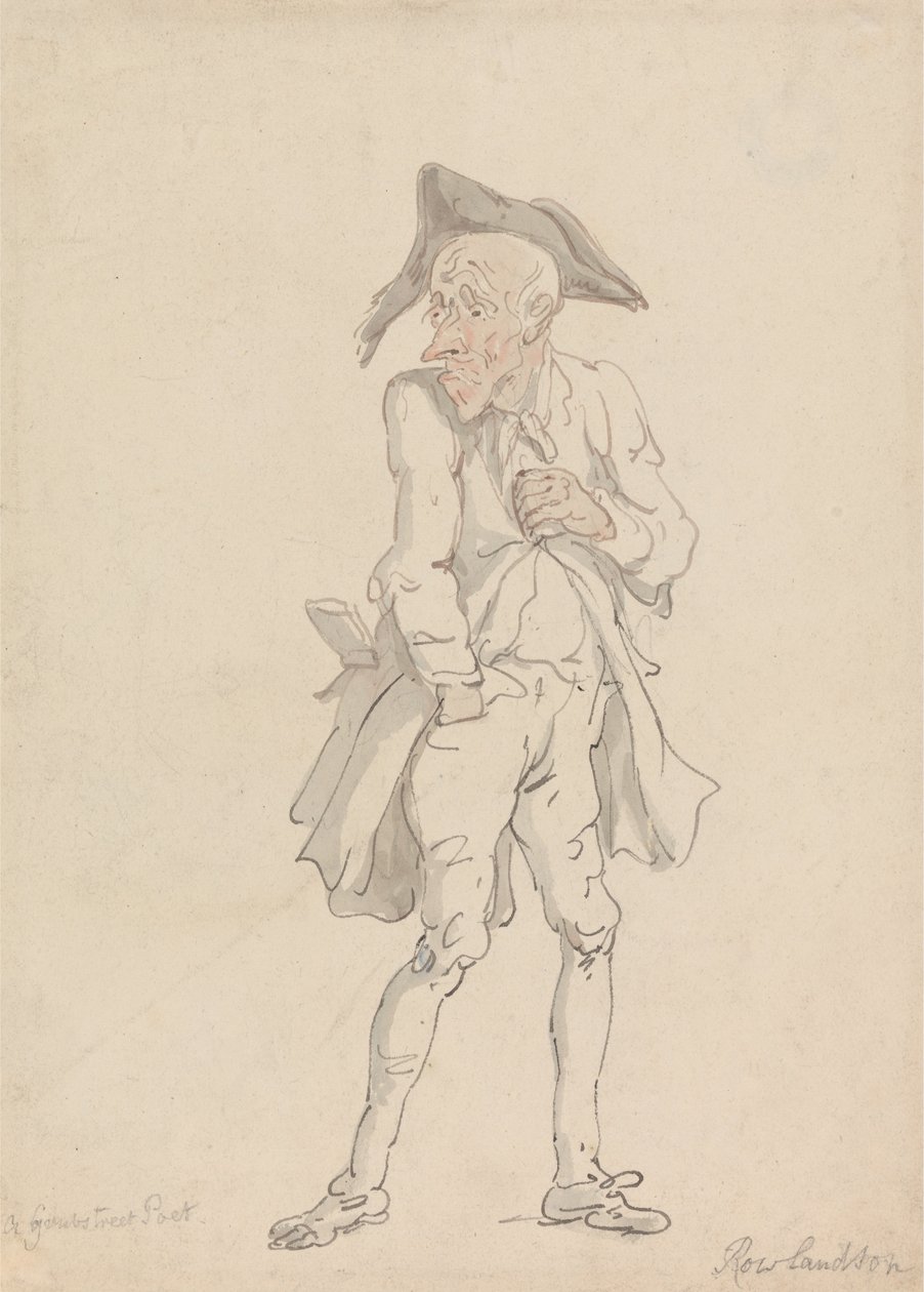 A Grub Street Poet by Thomas Rowlandson