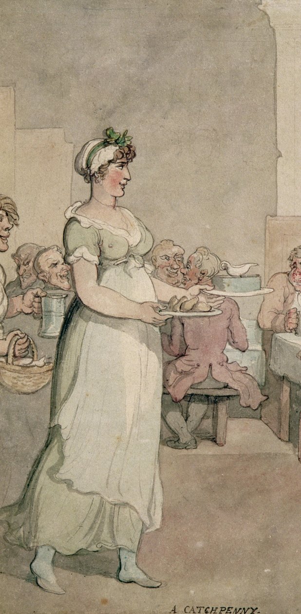 A Penny Slap Bang Shop (detail) by Thomas Rowlandson