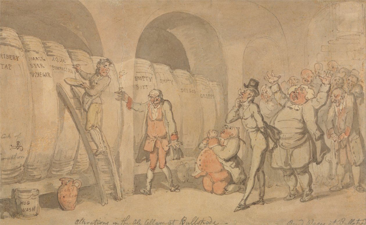 Alterations in the Ale Cellar at Bullstrode by Thomas Rowlandson