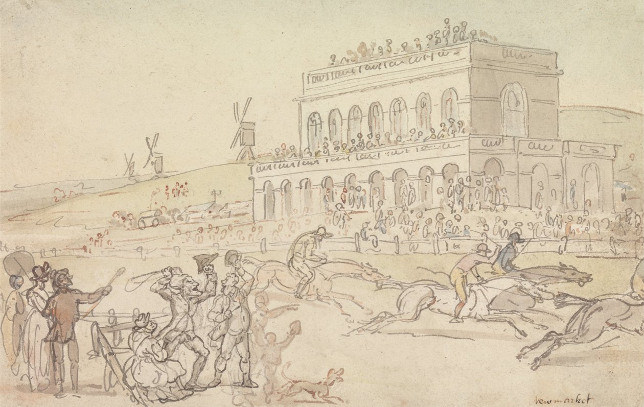 Doctor Syntax Loses His Money on the Race Ground at York by Thomas Rowlandson