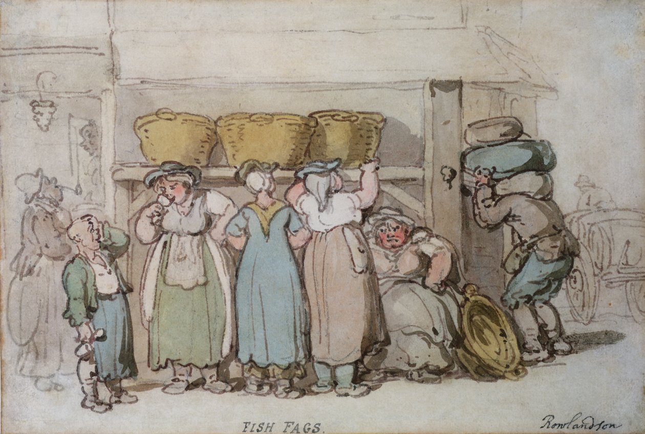 Fish Fags by Thomas Rowlandson
