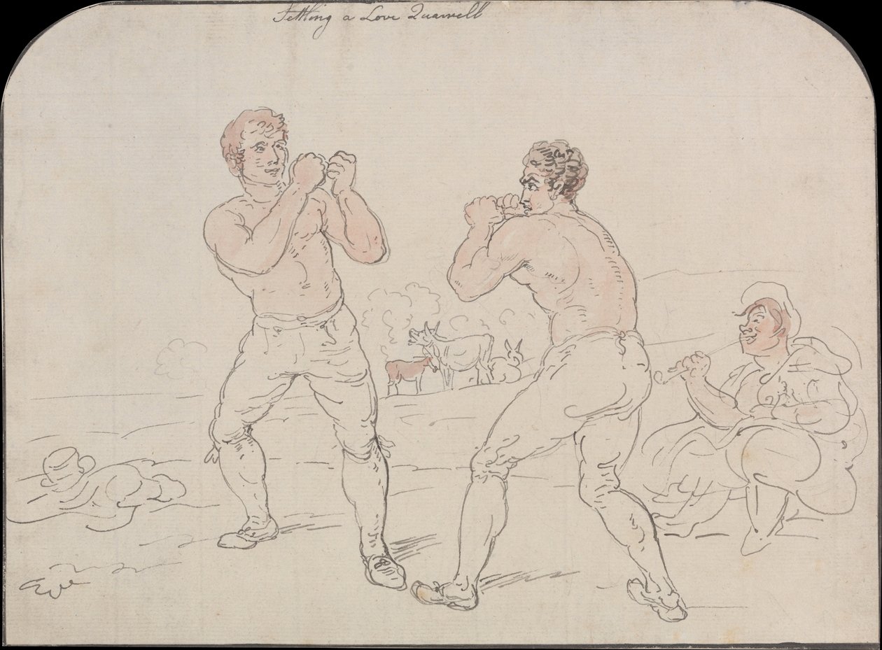 Settling a Love Quarrel by Thomas Rowlandson