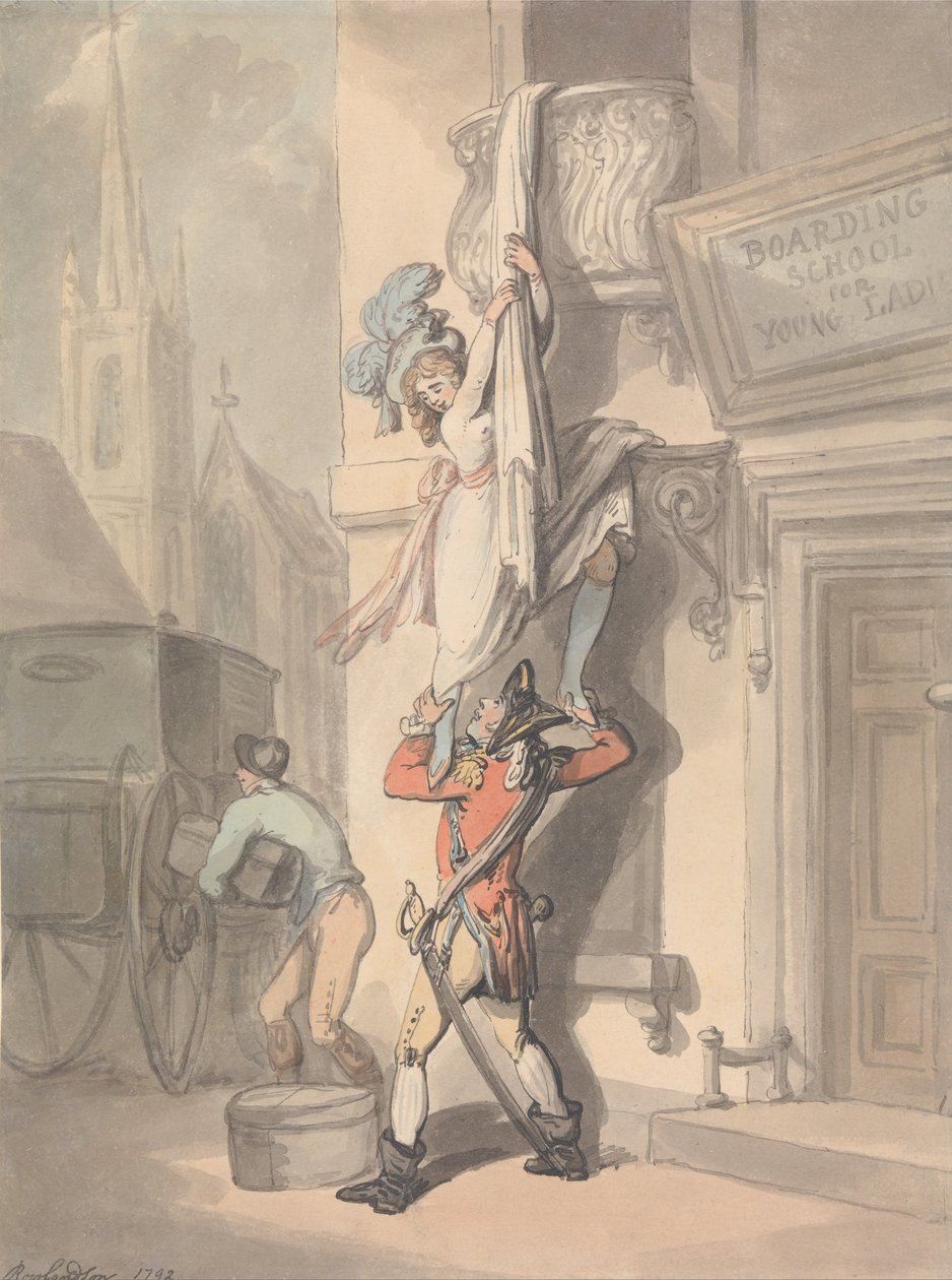 The Elopement by Thomas Rowlandson