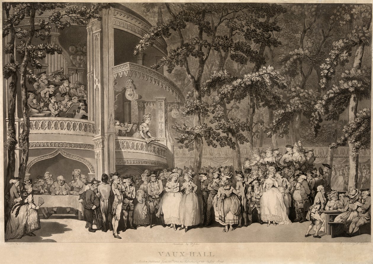 Vauxhall Gardens by Thomas Rowlandson
