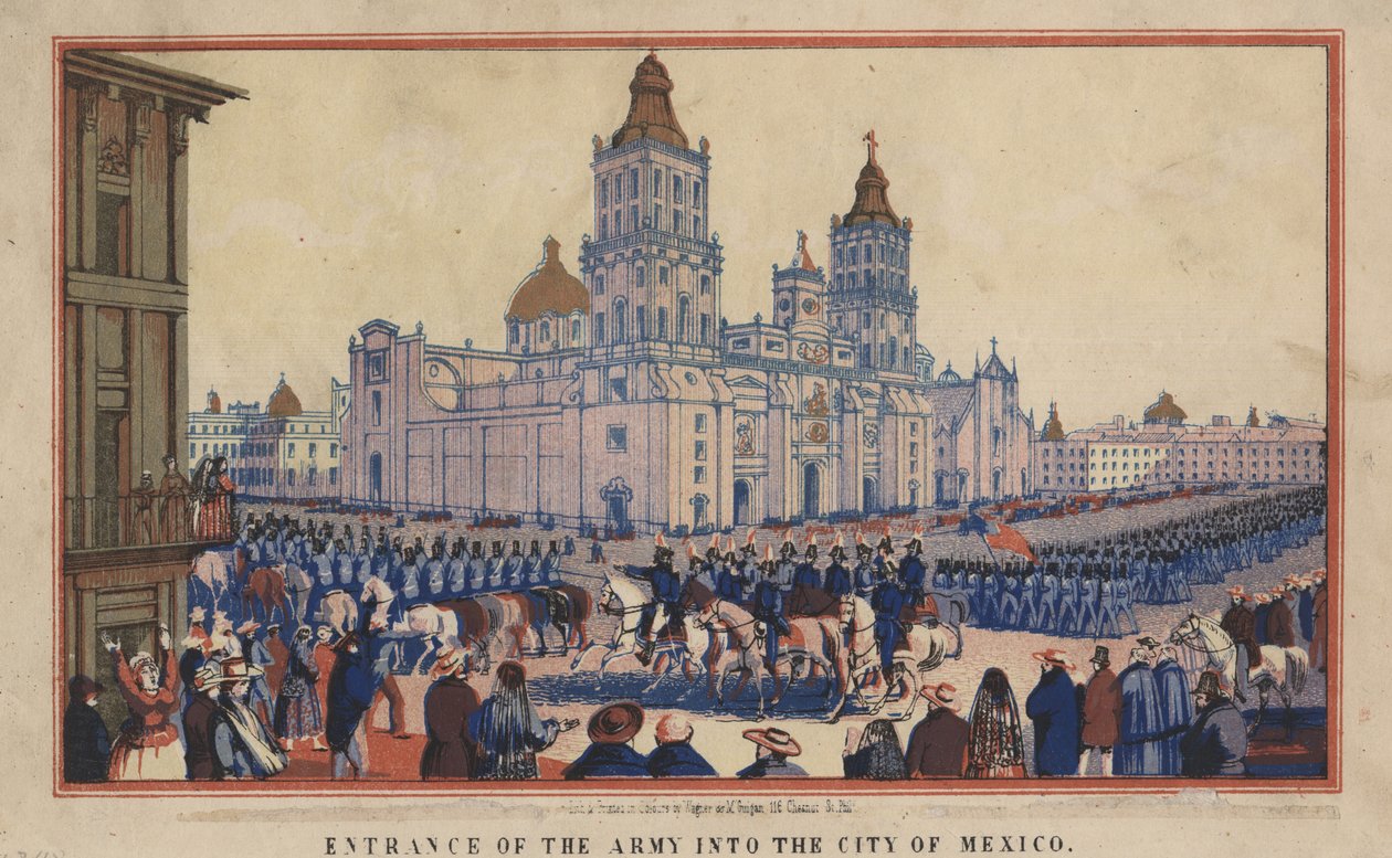 Entrance of the Army into the City of Mexico by Thomas S. Wagner