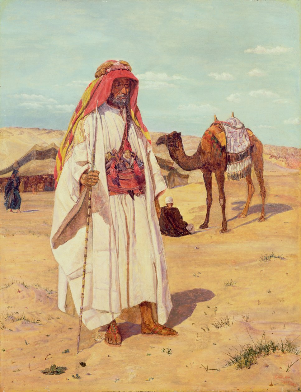 Arab Shaykh (Richard Burton in Arab Dress) by Thomas Seddon