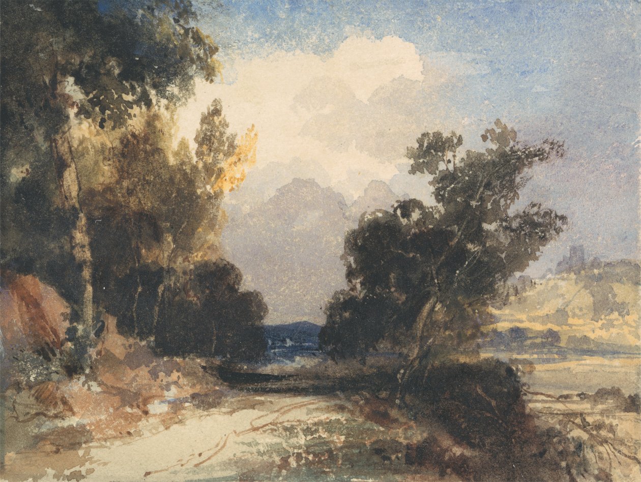 View near Arundel Castle by Thomas Shotter Boys