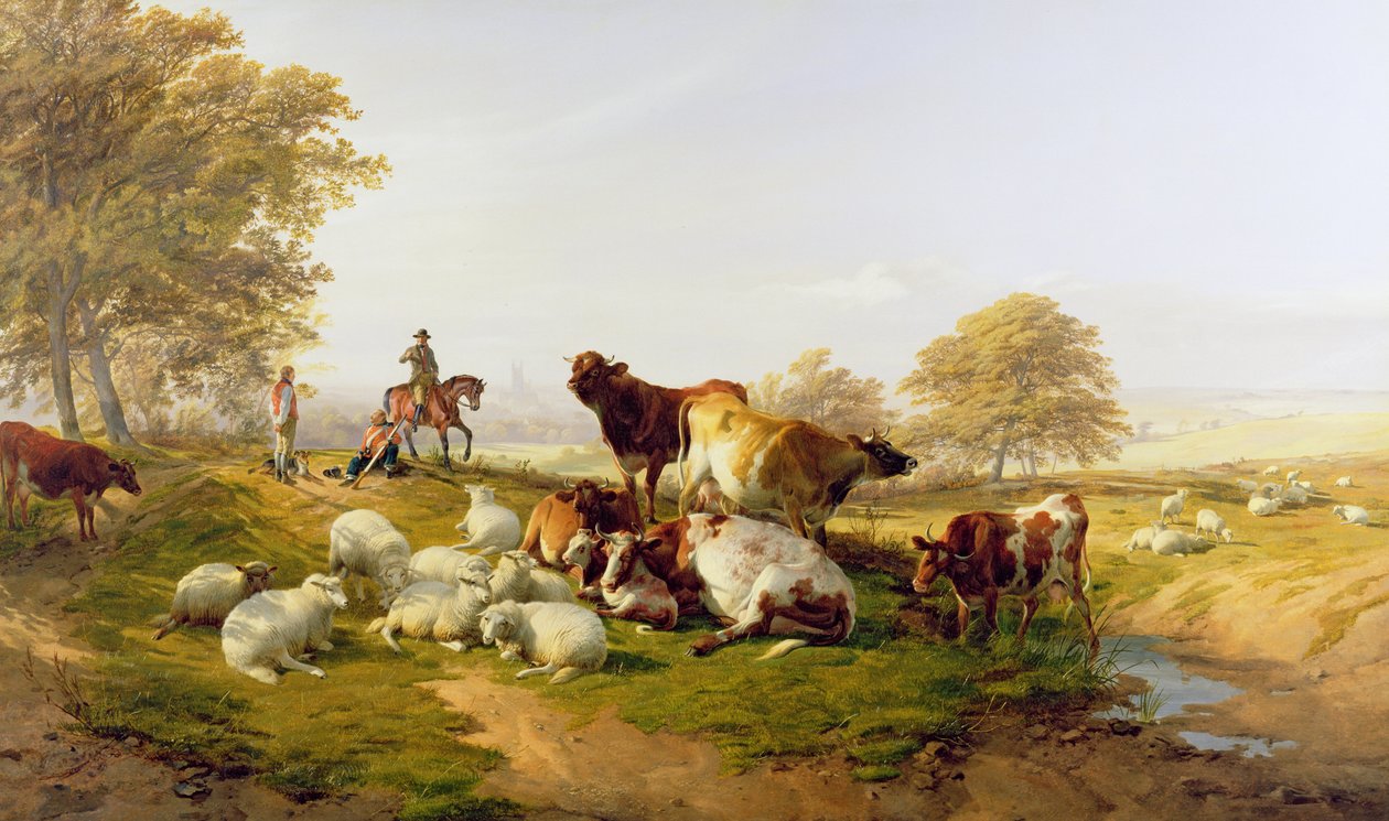 An Evening Repose by Thomas Sidney Cooper