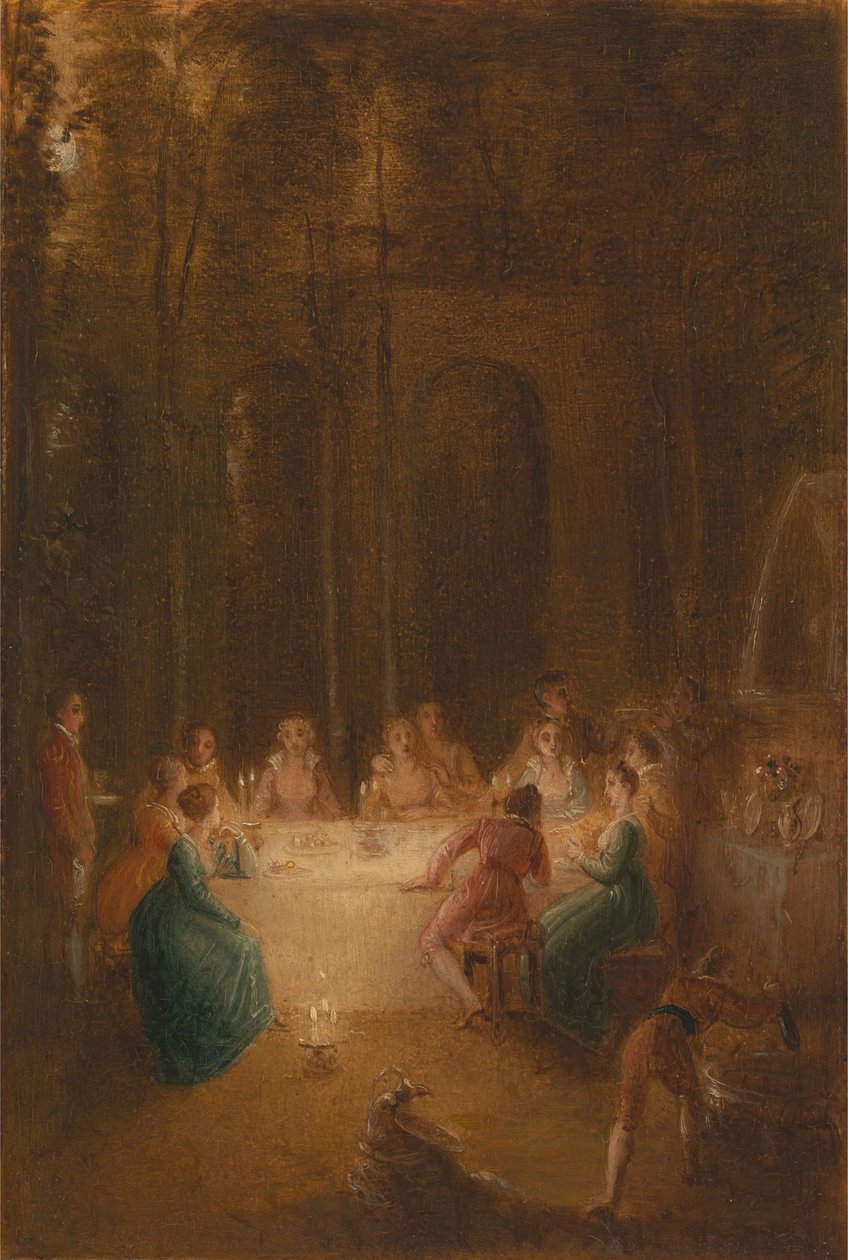 The Supper by the Fountain by Thomas Stothard