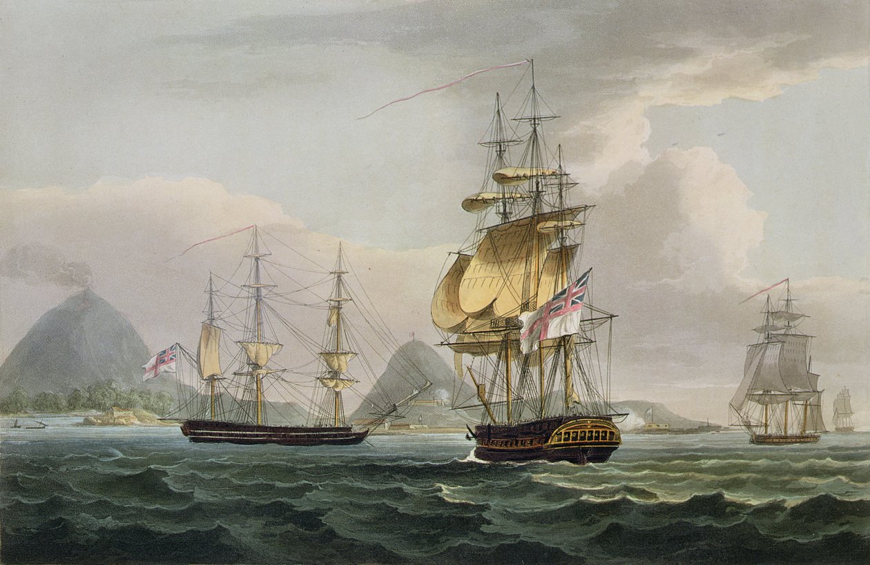 The Capture of the Island of Banda, August 9th 1810, engraved by Thomas Sutherland for J. Jenkins