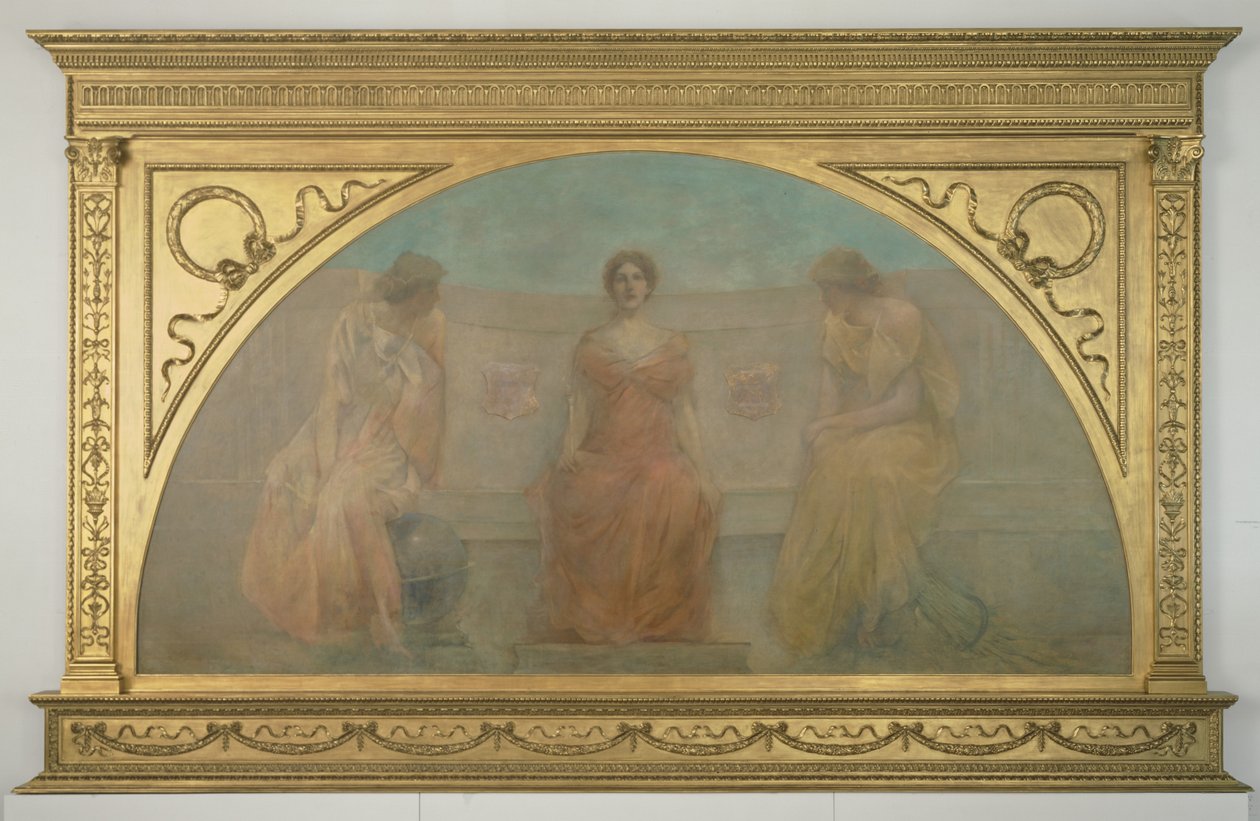 Commerce and Agriculture Bringing Wealth to Detroit, 1900 by Thomas Wilmer Dewing