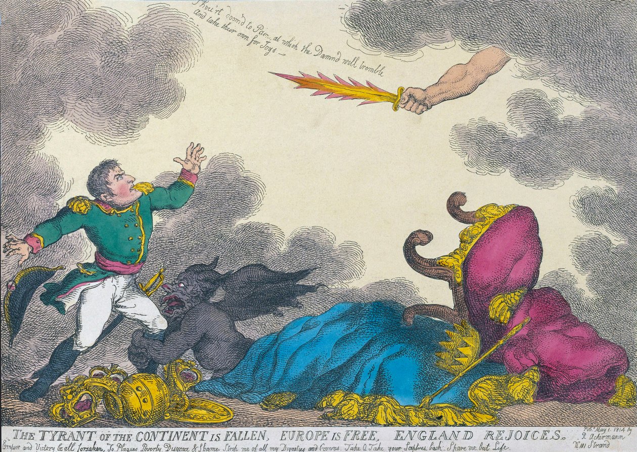 Cartoon Celebrating Napoleon