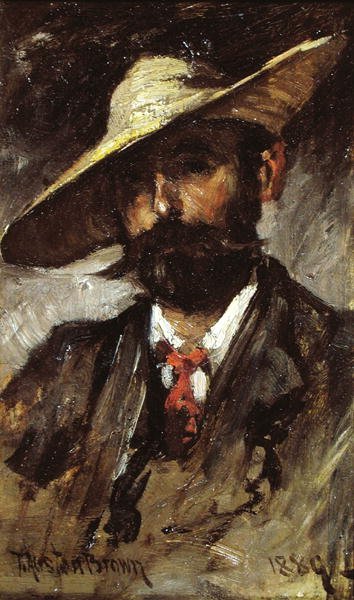 Self portrait by Thomas Austen Brown