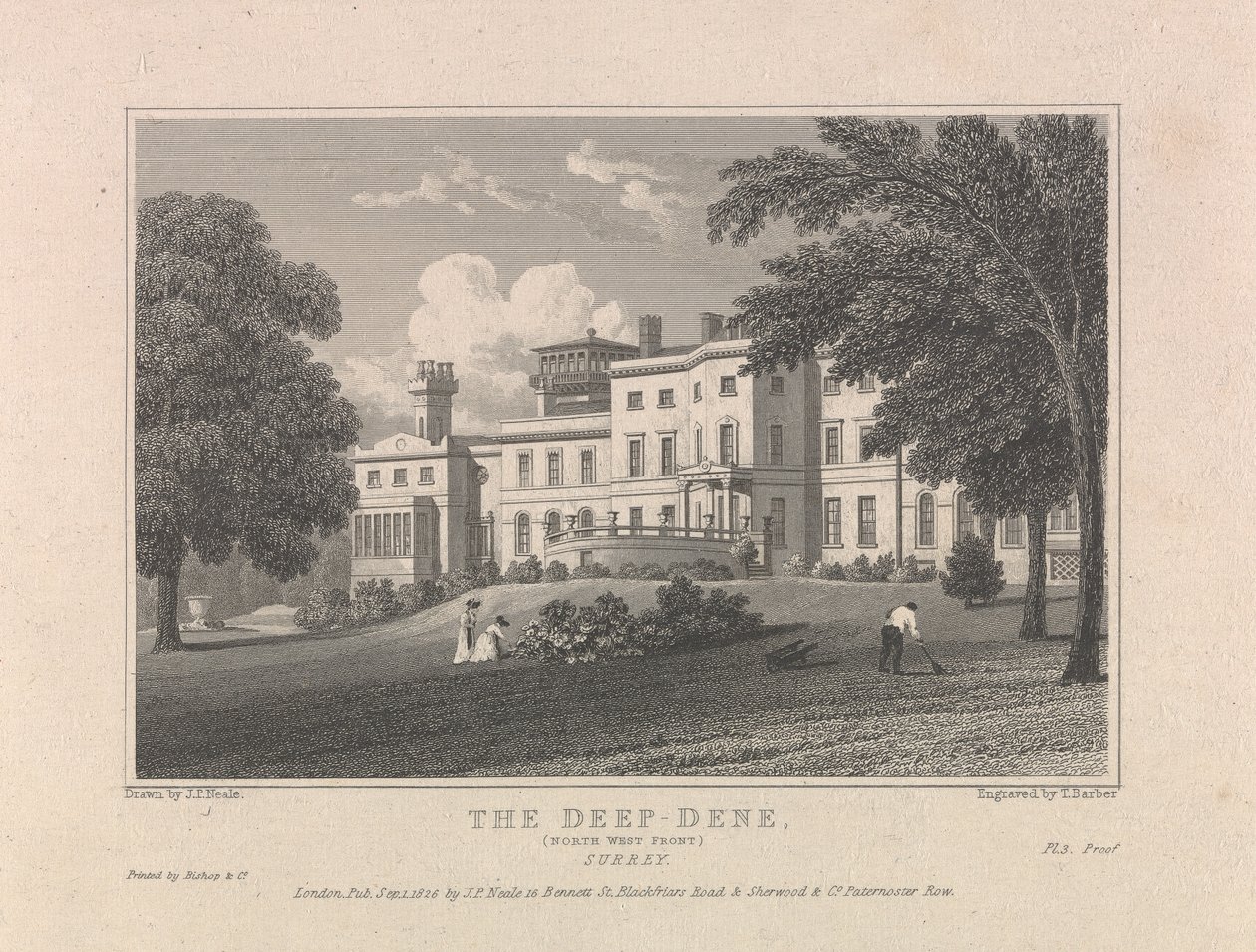 Deep-Dene, North West Front by Thomas Barber