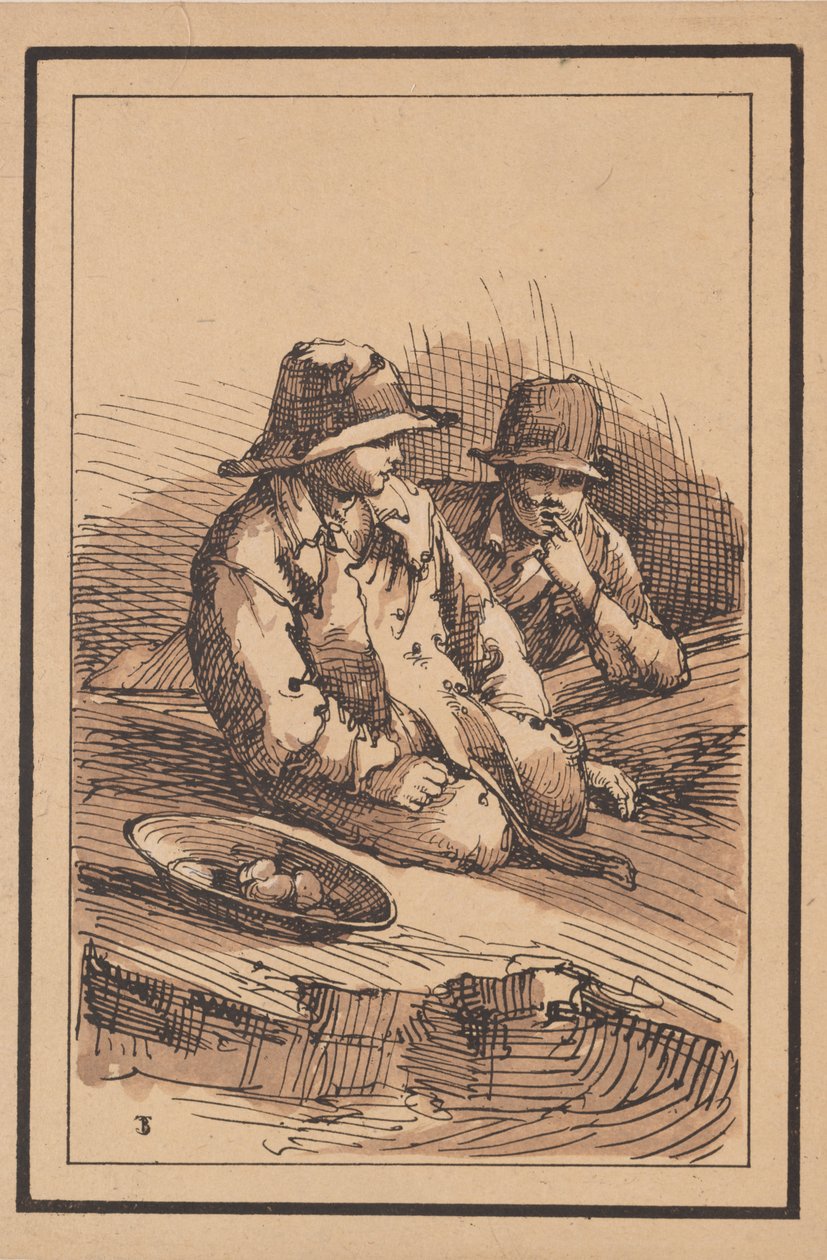 Rustic Figures: Two Boys by Thomas Barker