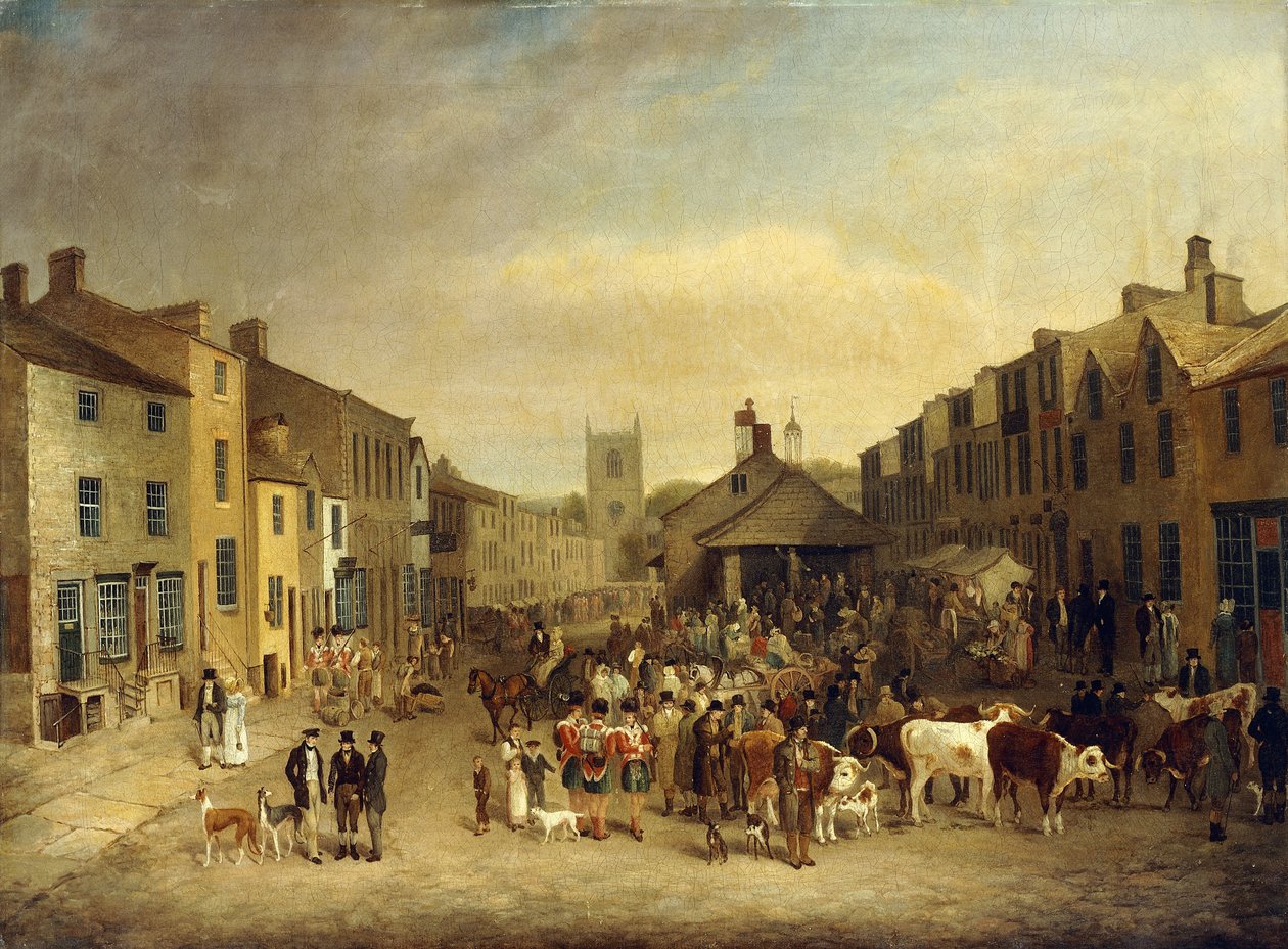The Skipton Fair of 1830 by Thomas Burras