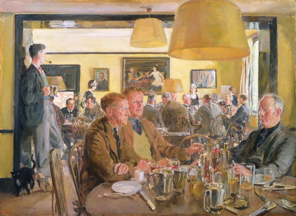 Lunch at the Chelsea Arts Club by Thomas Cantrell Dugdale