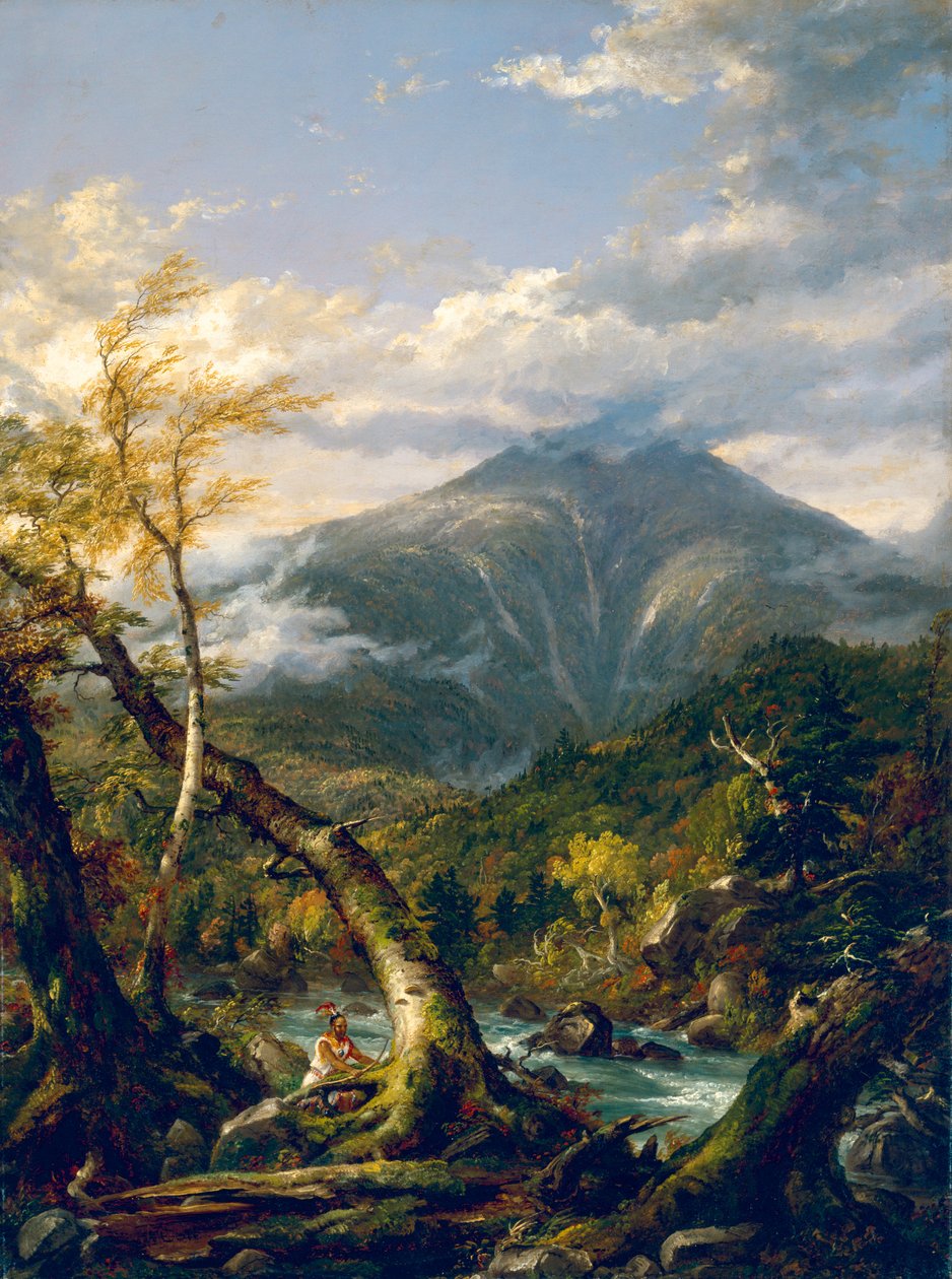 Mount Marcy from the Opalescent River by Thomas Cole