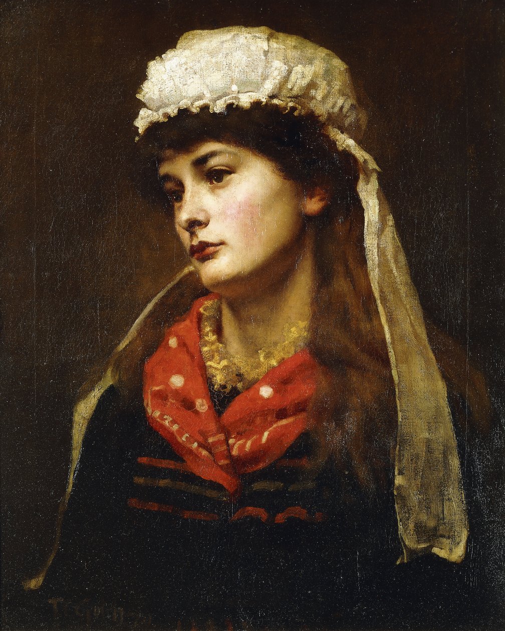 A Newlyn Lass, 1889 by Thomas Cooper Gotch