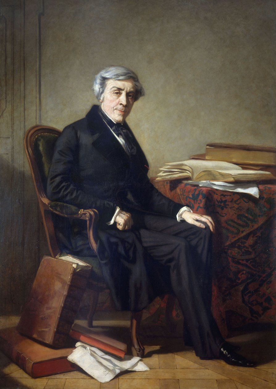 Portrait of Jules Michelet (1798-1874) by Thomas Couture