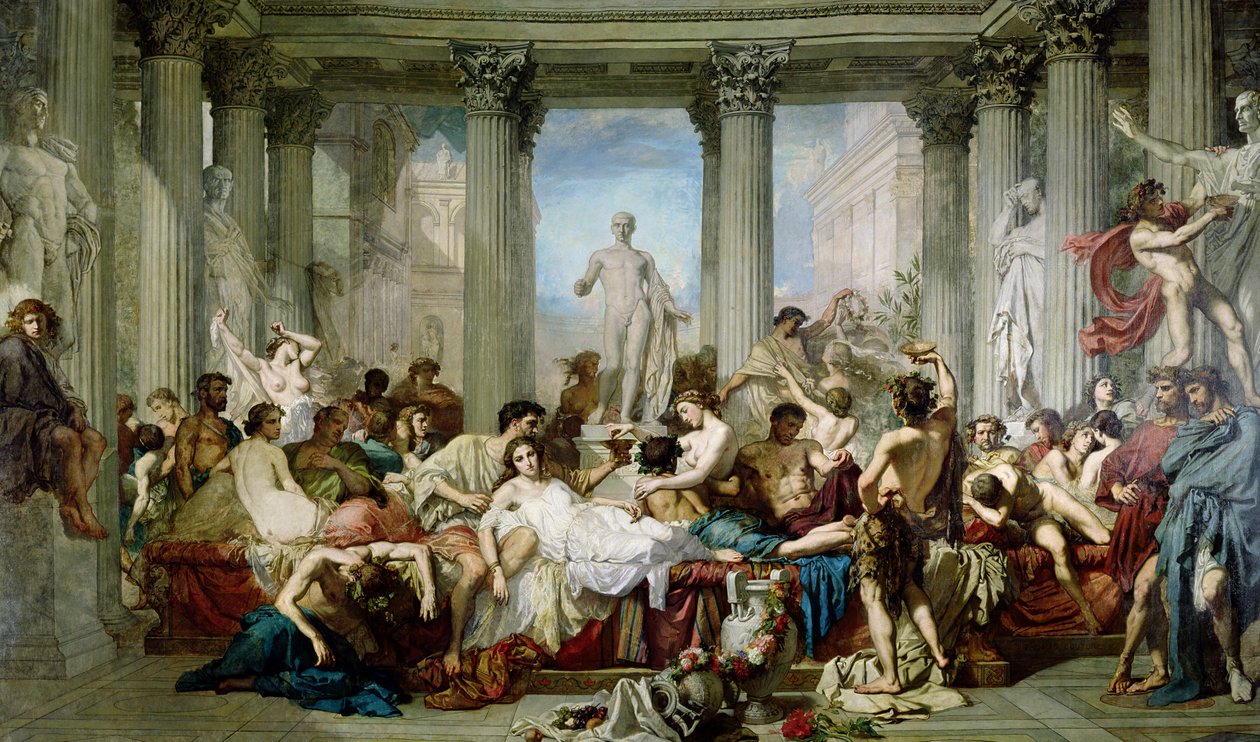 The Romans in Their Decadence by Thomas Couture