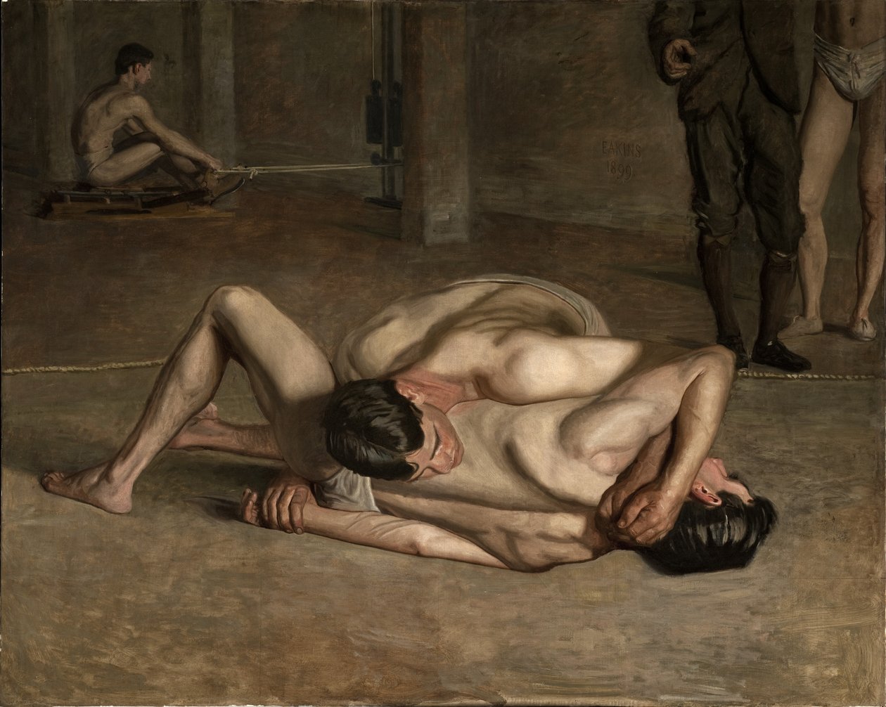 Wrestlers by Thomas Cowperthwait Eakins