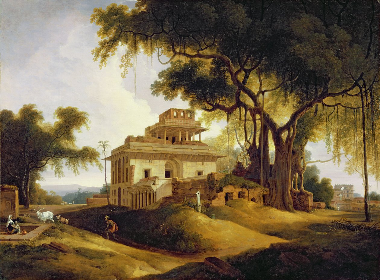 Ruins of the Naurattan, Sasaram, Bihar by Thomas Daniell