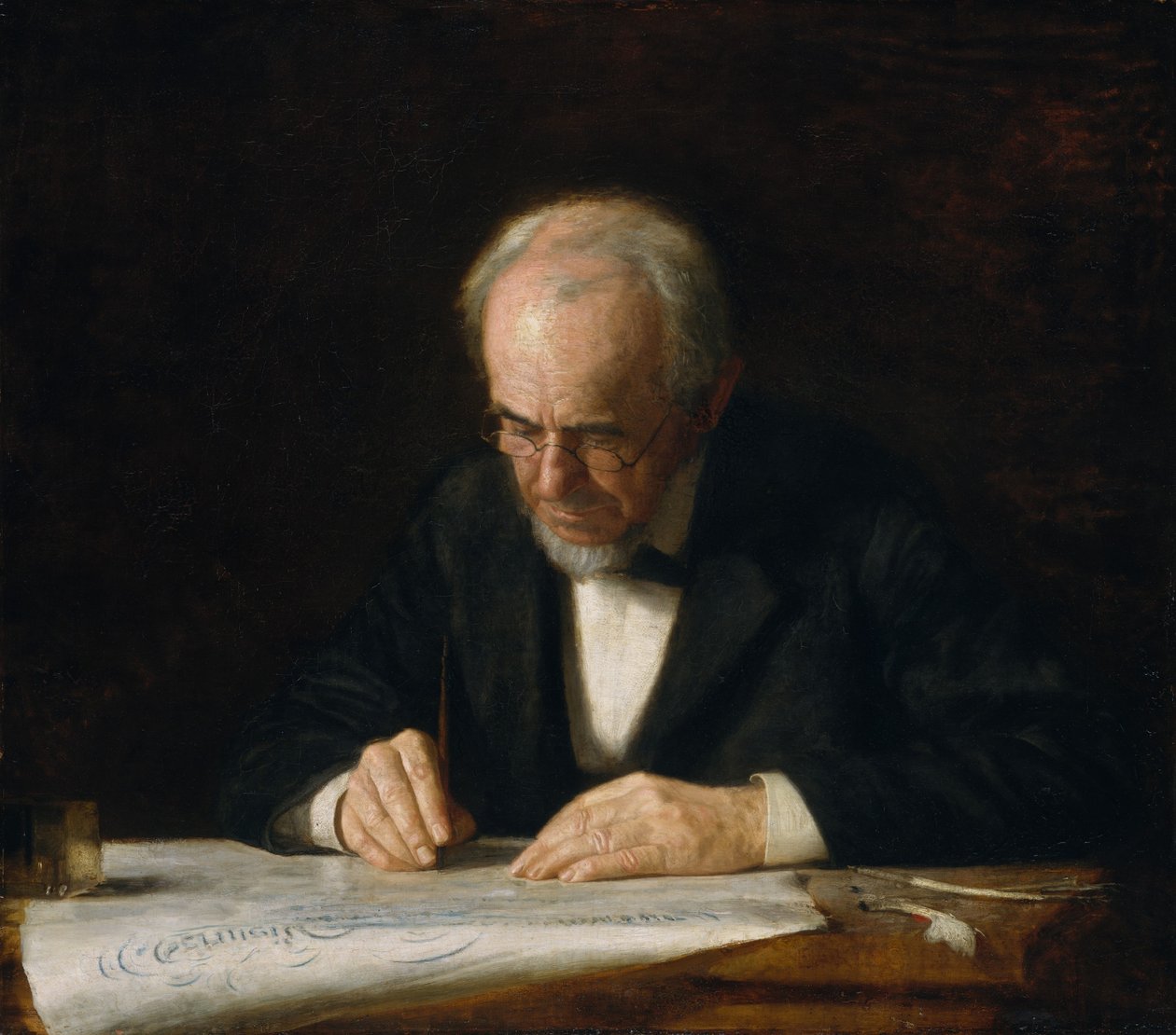 The Writing Master, 1882 by Thomas Eakins