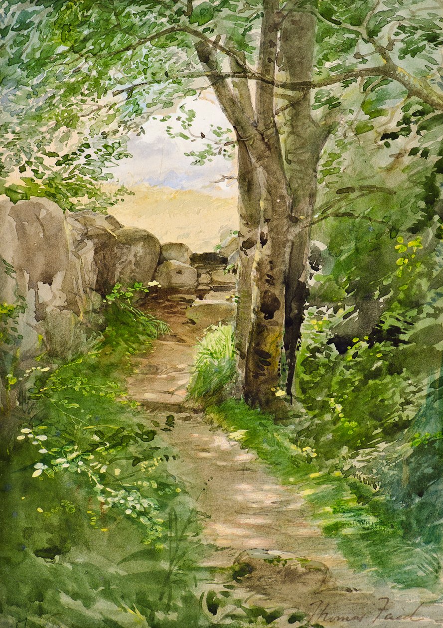 Woodland Path by Thomas Faed