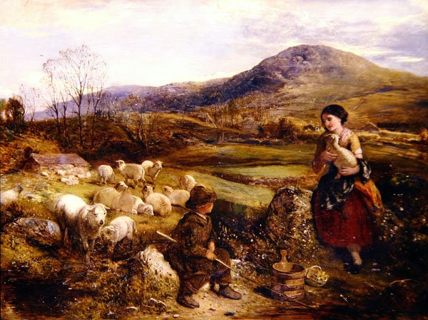 Young Shepherdess by Thomas Falcon Marshall